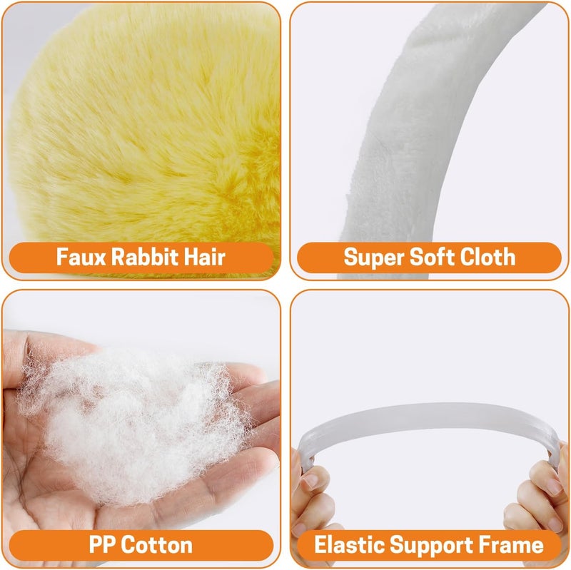 Aurya Winter Earmuffs for Kids, Foldable Fluffy Ear Warmer Girls & Boys Outdoor Adjustable Headband Ear Covers - Image 3